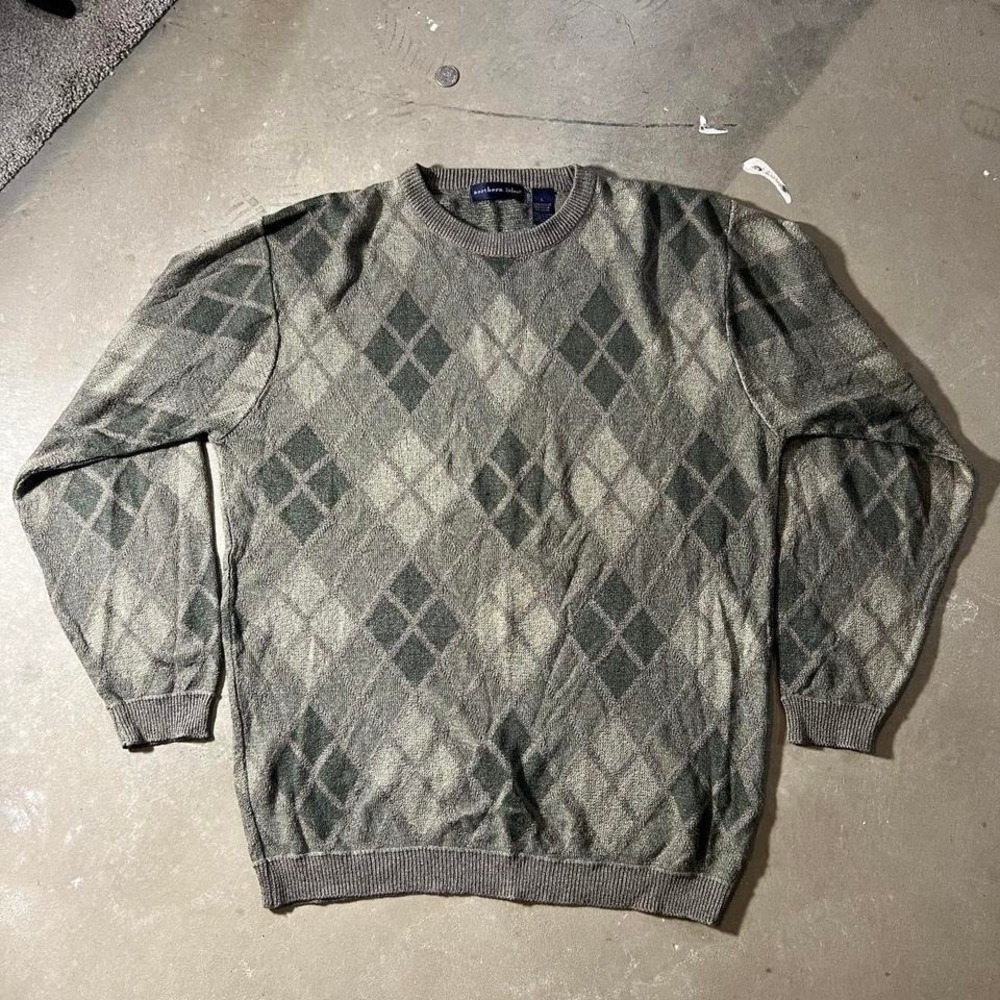 Vintage acrylic northern isles grandpa sweater Men's‎ size Large